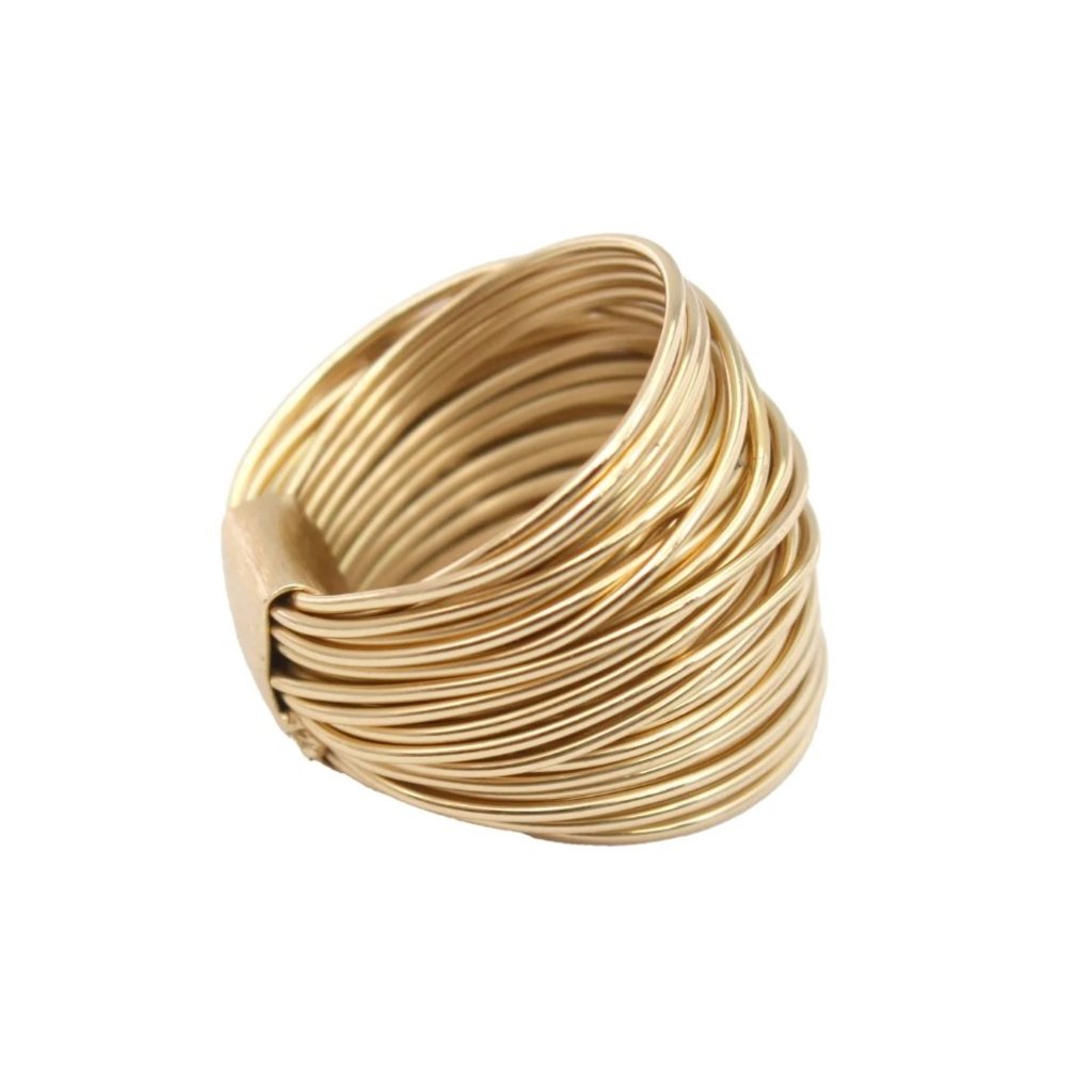 Marcia Moran Plated Wire Wrapped Ring