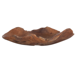 Hand-Carved Teak Wood Bowl