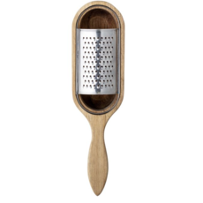 Wood and Stainless Steel Cheese Grater