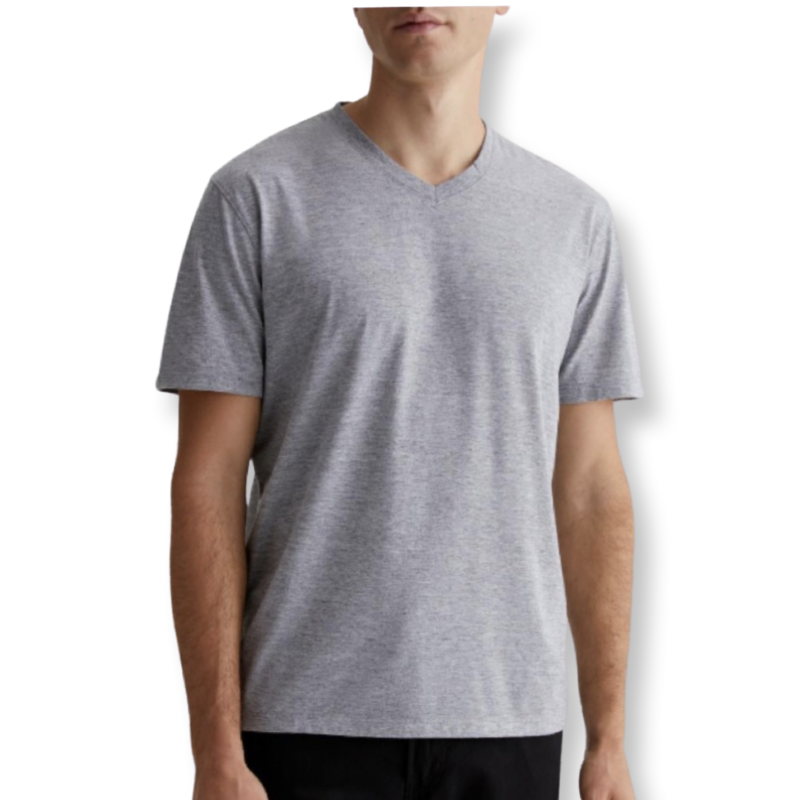 AG FOR HIM Bryce Vee Classic Short Sleeve V Neck Tee Jersey Heather Grey