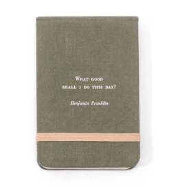 Sugarboo Benjamin Franklin Fabric Notebook -  3.5"x5.5"