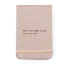 Sugarboo When Your Heart Speaks Fabric Notebook - 3.5"x5.5"