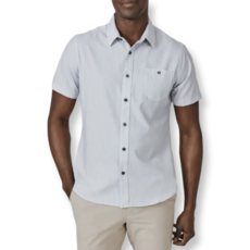 7DIAMONDS Pisco Short Sleeve Polo Shirt Light Grey
