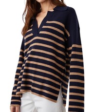 Rails Harris Sweater Camel Navy Stripe