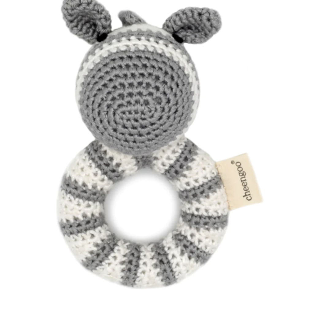 Cheengo Zebra Ring Rattle