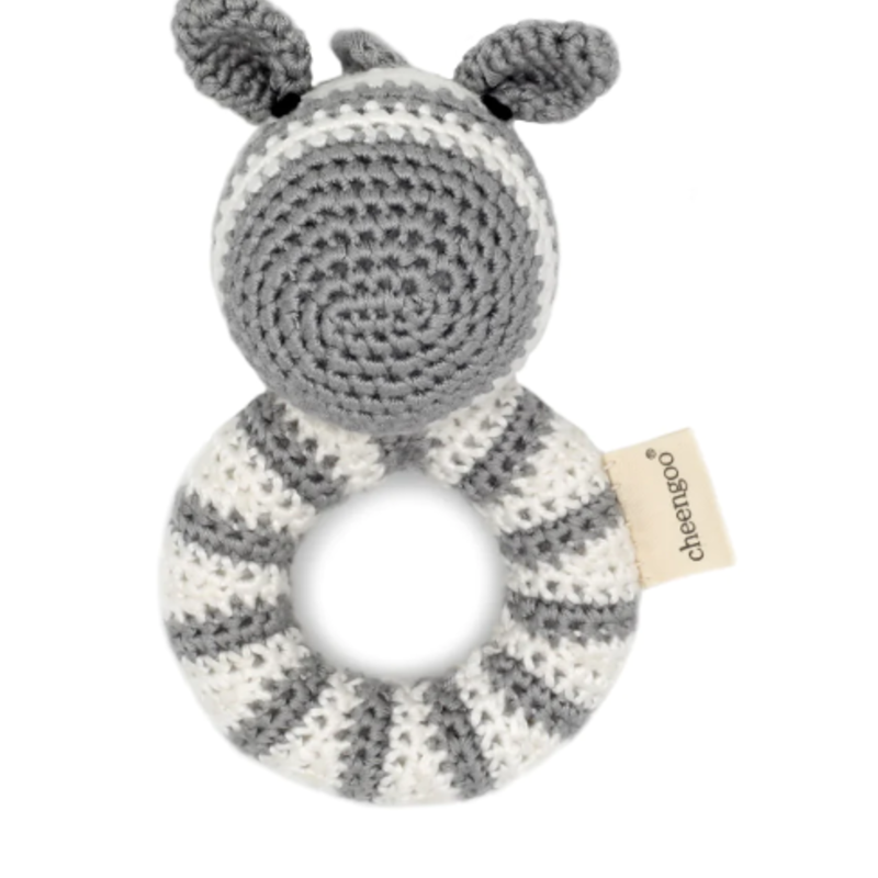 Cheengo Zebra Ring Rattle