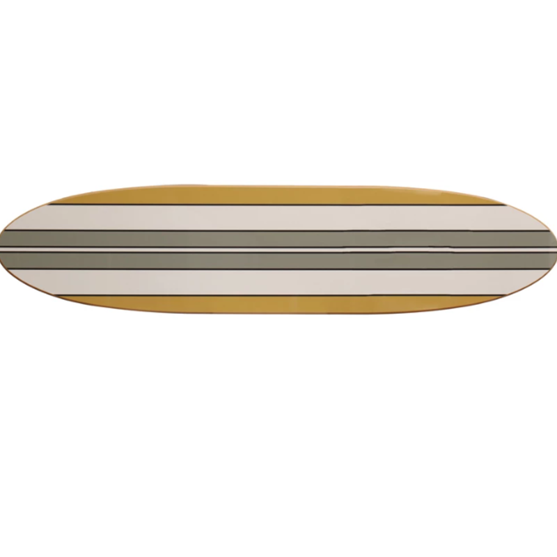 MDF Striped Surfboard Wall Décor