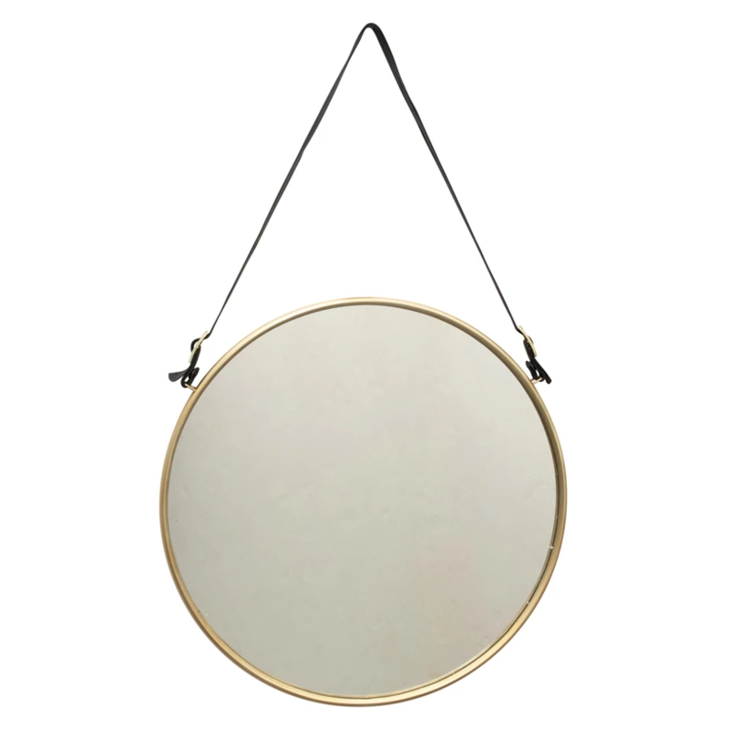 Hanging Wall Mirror with Buckle Strap