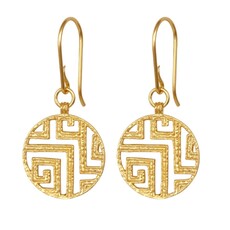 Temple Of The Sun Greca Earrings Gold