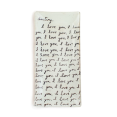 Sugarboo Letter For You Small Rectangle Decoupage Plate - 8.5" x 4"