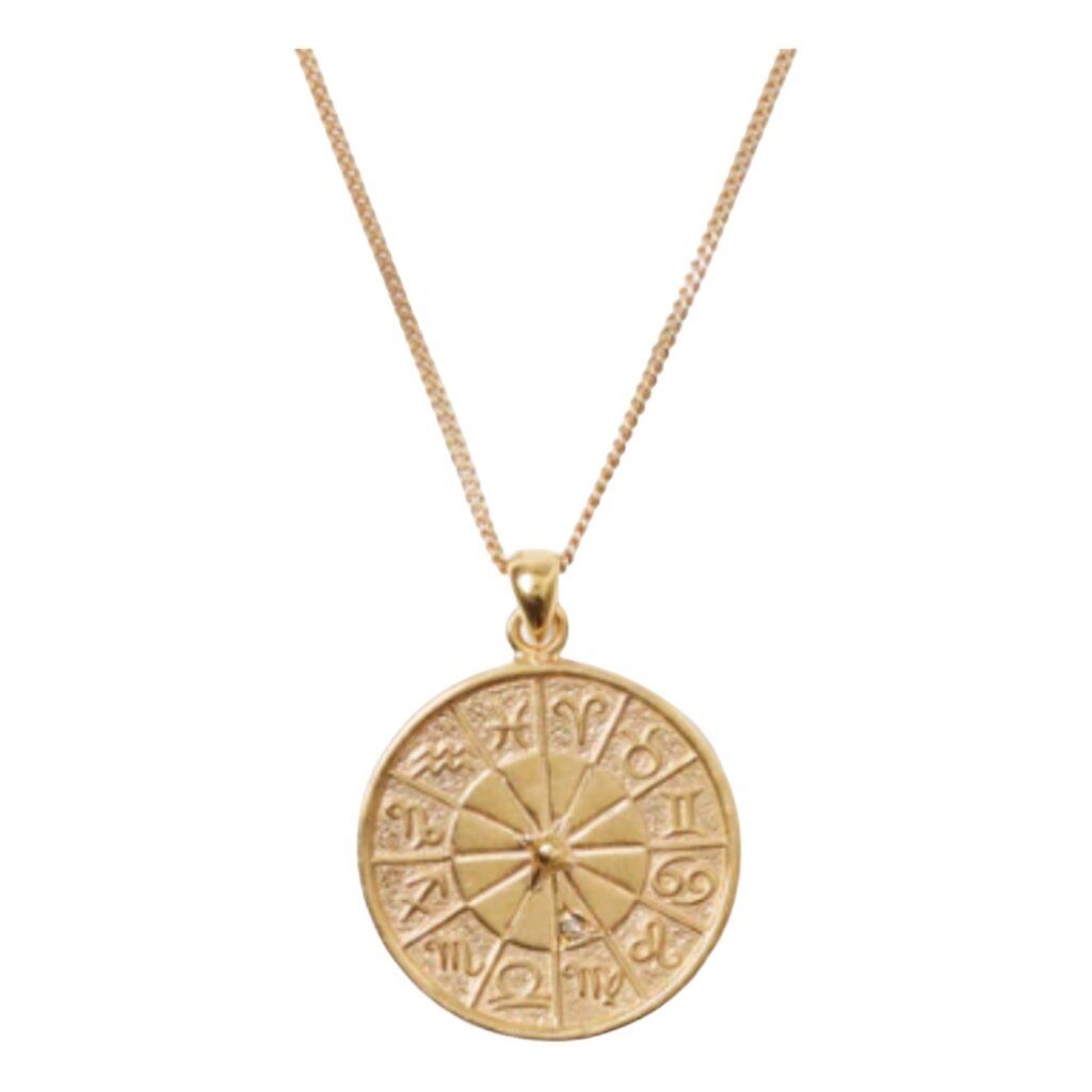 Chan Luu NGF-15081 Diamond Zodiac Coin Necklace