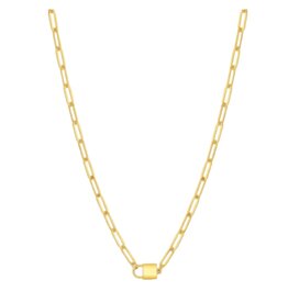 Thatch Jessa Lock Necklace 14k Gold Plated