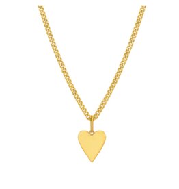 Thatch Amaya Heart Curb Necklace 14k Gold Plated