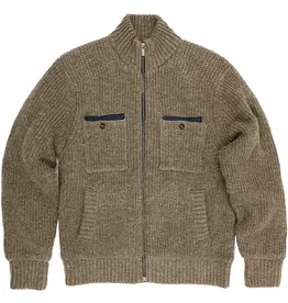 Gilded Age FOR HIM Charles Lined Sweater Jacket Warm Gray Heather