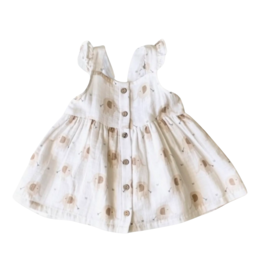 Viverano Elephant Ruffle & Button Baby Dress+Bloomer