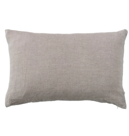 24"L x 16"H Stonewashed Linen Lumbar Pillow, Natural