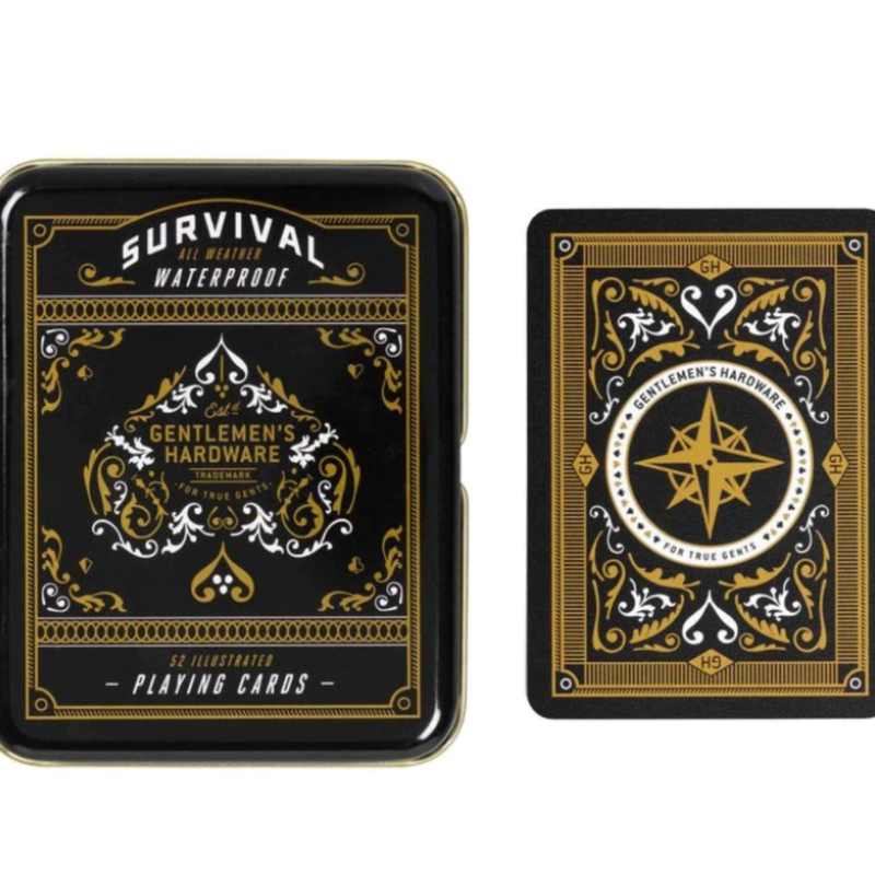 Gentleman's Hardware Survival Playing Cards