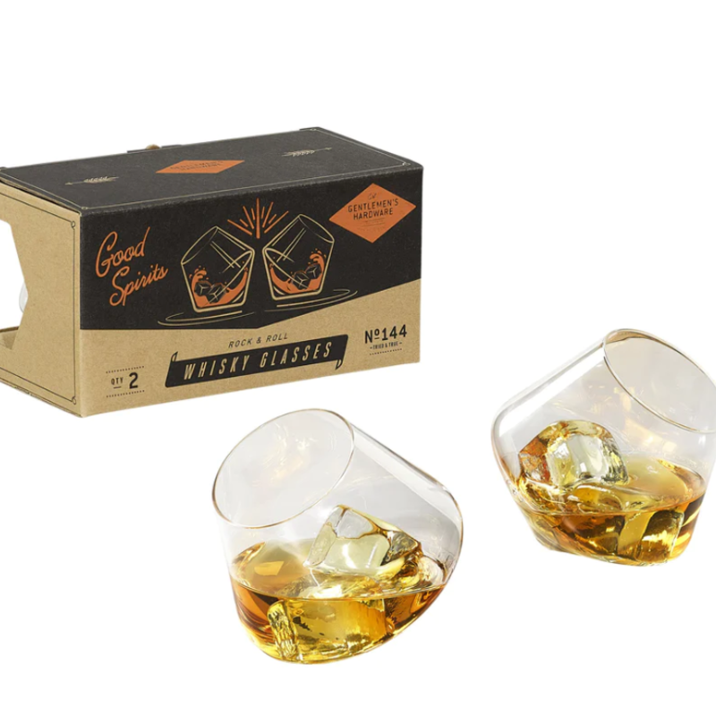 Gentleman's Hardware Rocking Whisky Glasses, Set of 2