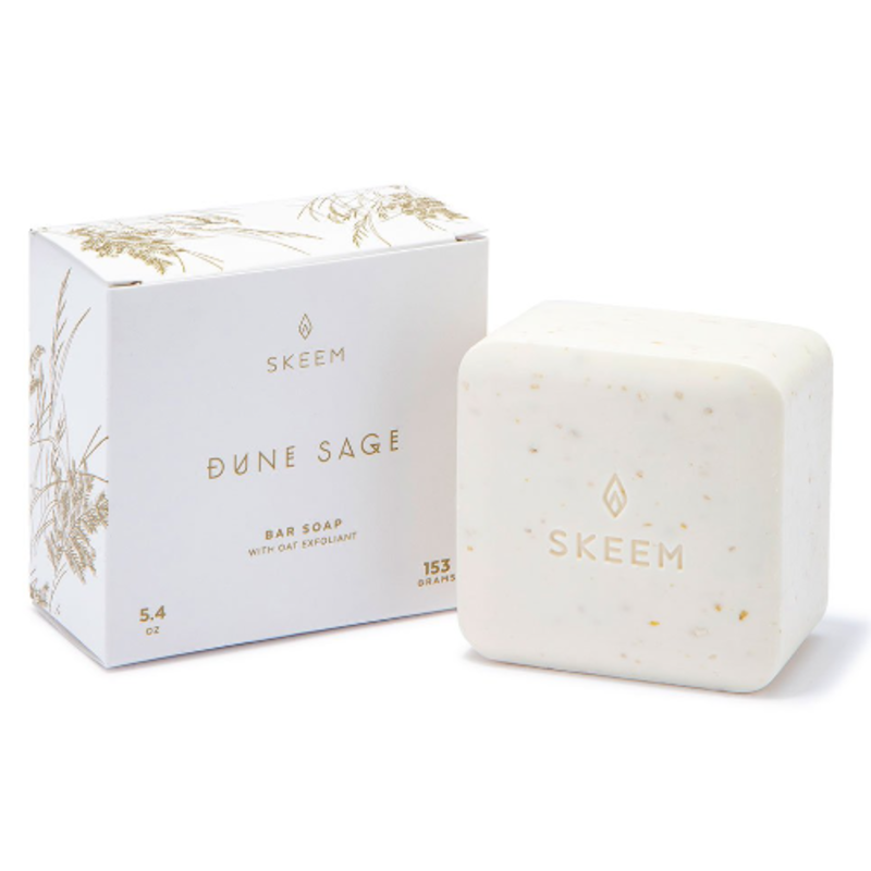 Skeem Print Block Bar Soap, Dune Sage