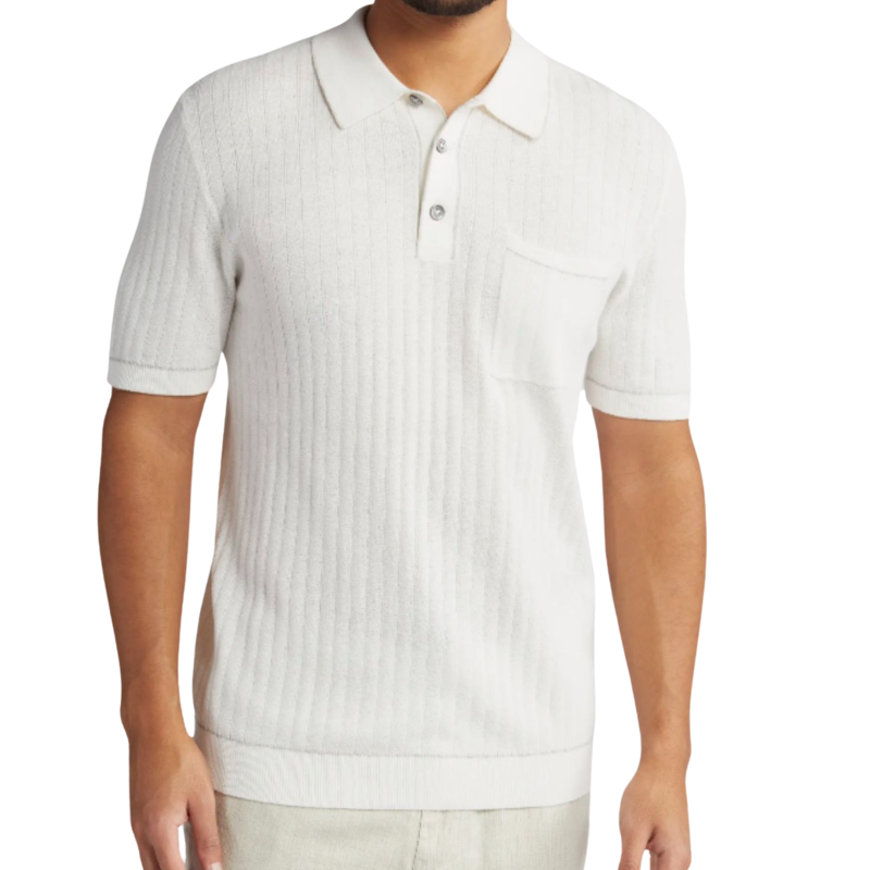 RAILS FOR HIM HARDY POLO SHIRT WHITE