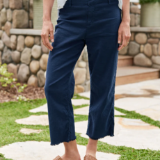 Frank & Eileen Kinsale Linen Trouser Navy