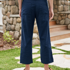 Frank & Eileen Kinsale Linen Trouser Navy