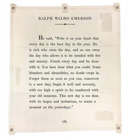 Sugarboo Canvas Wall Hanging - Ralph Waldo Emerson - 46” x 57