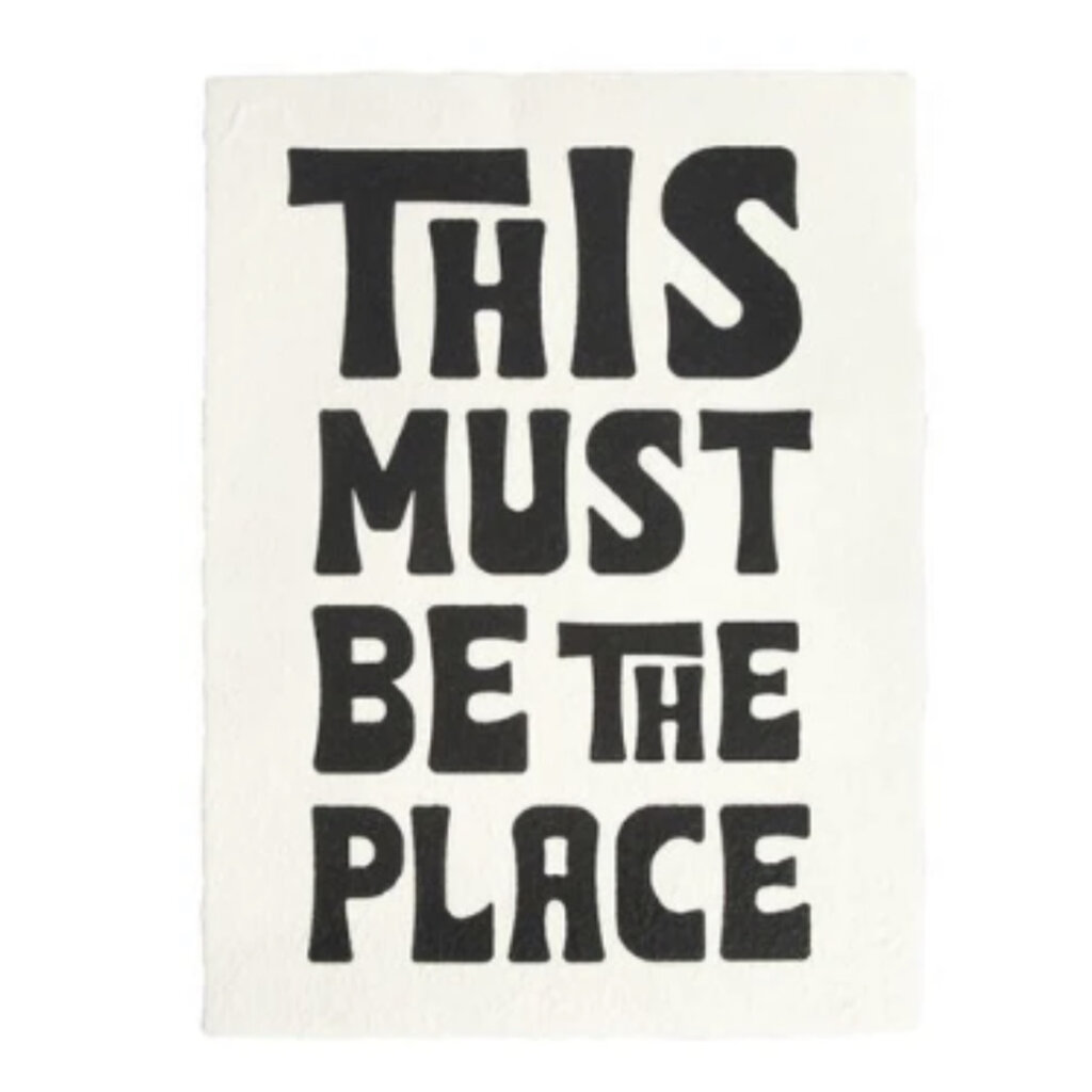 Sugarboo This Must Be The Place Handmade Paper Print - 12"x16"