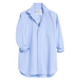Frank & Eileen SHIRLEY Oversized Button-Up Shirt BLUE END ON END