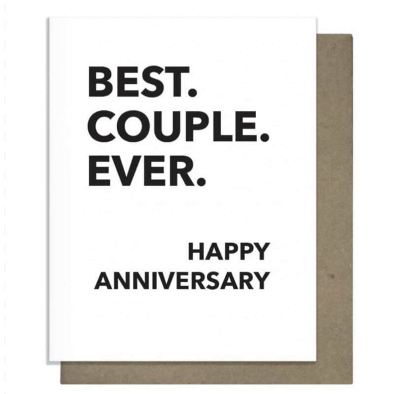 Pretty Alright Goods Best Couple - Anniversary Card