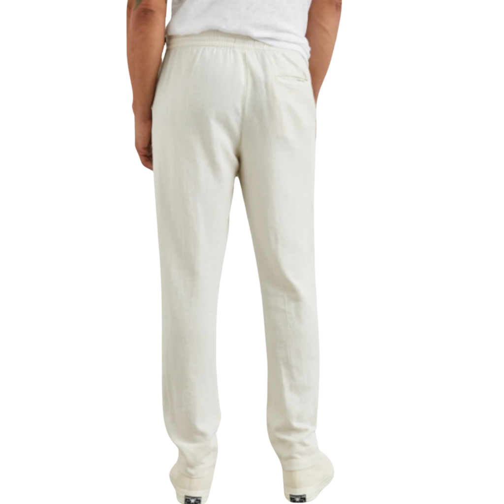 CALLUM COTTON LINEN PANT ECRU