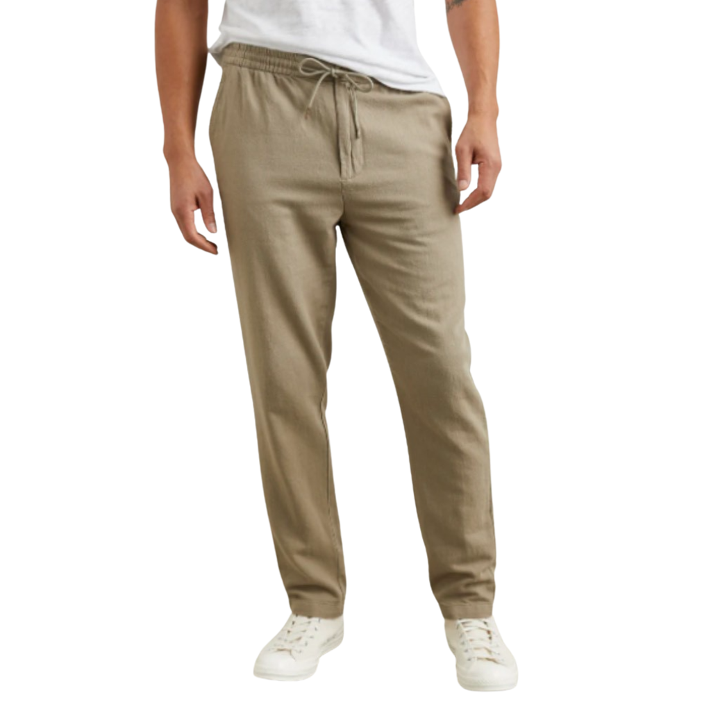CALLUM COTTON LINEN PANT BARLEY