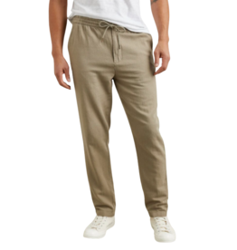 CALLUM COTTON LINEN PANT BARLEY