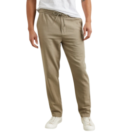 RAILS FOR HIM CALLUM COTTON LINEN PANT BARLEY