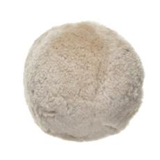 12" Round Sheepskin Orb Pillow