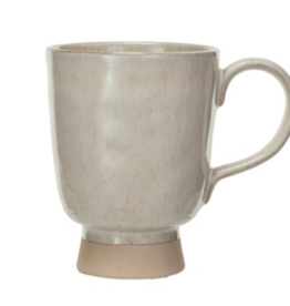 Stoneware Footed Mug S/4