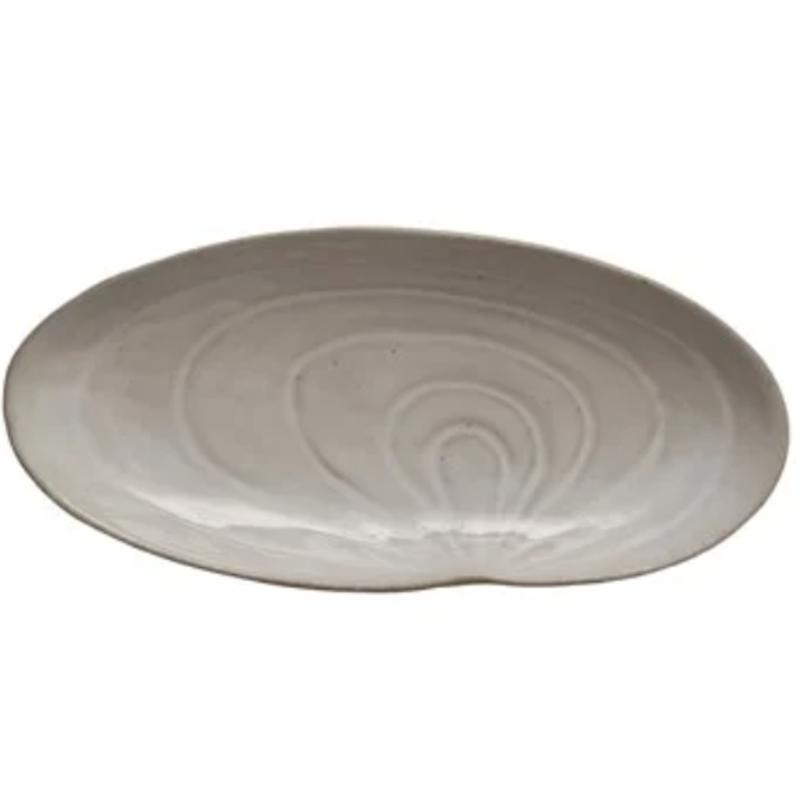 Stoneware Shell Plate