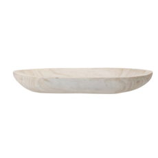 Hand-Carved Paulownia Wood Platter