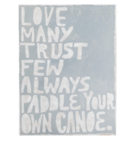 Sugarboo 12x16 Paddle Your Own Canoe Art Poster