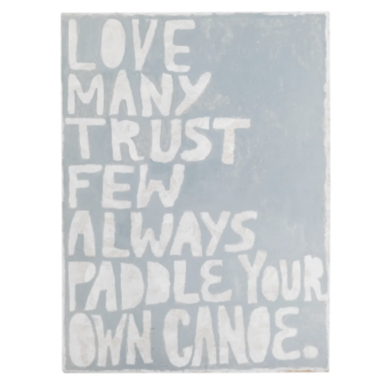 Sugarboo 12x16 Paddle Your Own Canoe Art Poster