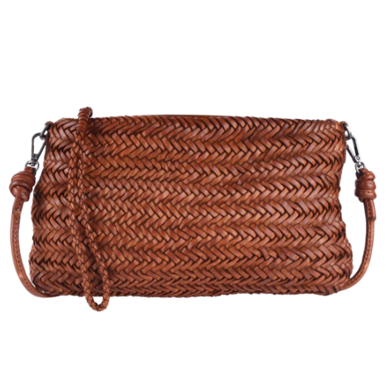 HALE CROSSBODY CLUTCH COGNAC