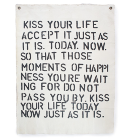 Sugarboo Kiss Your Life Wall Tarp - 36"x48"