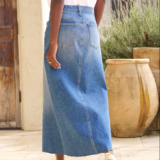 Frank & Eileen DONNYBROOK Denim Skirt Classic Blue Wash