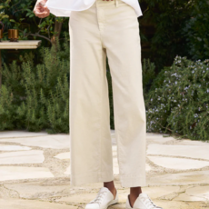 Frank & Eileen WEXFORD The Trouser Linen CEMENT