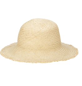 San Diego Hat Co NATURALIST PALM STRAW BUCKET WITH RAW EDGE