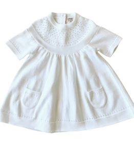 Viverano Pointelle Knit 2 Pocket Baby Dress