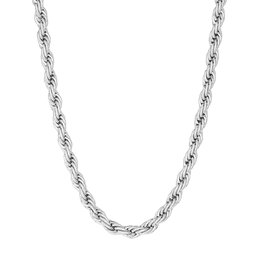 Thatch Bowie Rope Necklace Rhodium Plated
