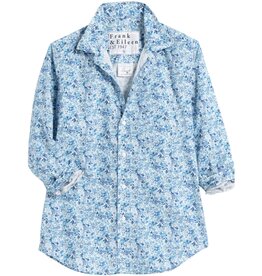 Frank & Eileen BARRY TAILORED BUTTON UP Blue Floral
