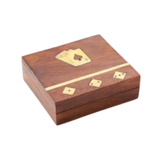 Matr Boomie Game Night Box (5 Dice, Playing Cards) - Handcrafted Wood