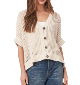 Repeat OVERSIZED OPEN KNIT CARDI IVORY OS
